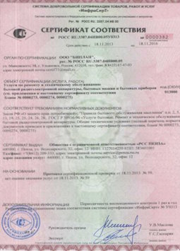 25.06.2015 Кохма - Услуги по ремонту и техническому обслуживанию приборов радиоэл. аппаратуры